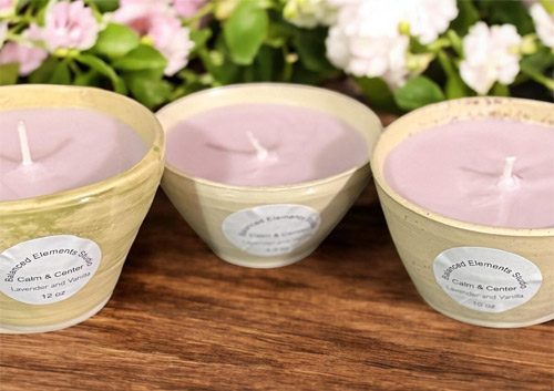 Handmade Therapeutic Candles | Balanced Elements Pottery